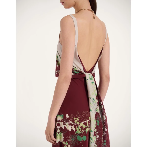 La DoubleJ Chevron Sundress Multicolor Lilac & Blue in Knit Chevron - Dresses - Milanese Maximalist Fashion at Coveti