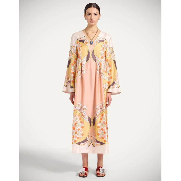 La DoubleJ Chignon Dress Ambrosia Placée Black in Techno Crepe de Chine - Dresses - Milanese Maximalist Fashion at Coveti