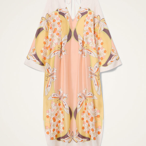 La DoubleJ Chignon Dress Ambrosia Placée Black in Techno Crepe de Chine - Dresses - Milanese Maximalist Fashion at Coveti