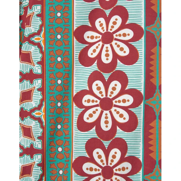 La DoubleJ Choux Dress Pagoda Placée Rust in Cotton Poplin - Dresses - Milanese Maximalist Fashion at Coveti