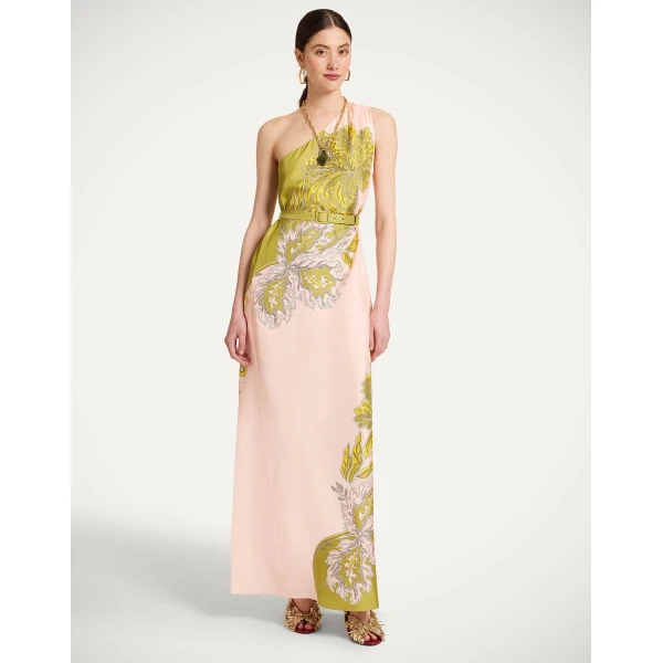 La DoubleJ En Pointe Dress Florette Yellow in Silk Linen Organdie - Dresses - Milanese Maximalist Fashion at Coveti
