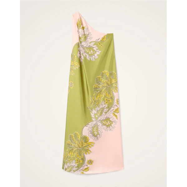 La DoubleJ En Pointe Dress Florette Yellow in Silk Linen Organdie - Dresses - Milanese Maximalist Fashion at Coveti