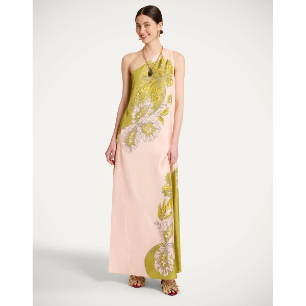 La DoubleJ En Pointe Dress Florette Yellow in Silk Linen Organdie - Dresses - Milanese Maximalist Fashion at Coveti
