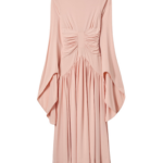 La DoubleJ Foyer Dress Queen Peony Blue in Crepe De Chine - Dresses - Milanese Maximalist Fashion at Coveti