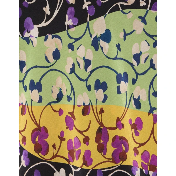 La DoubleJ Foyer Dress Solid Yellow in Embroidered Crepe De Chine - Dresses - Milanese Maximalist Fashion at Coveti