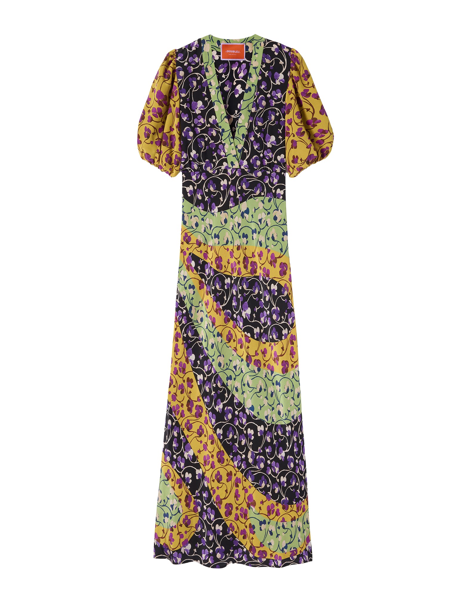 La-Double-J-Foyer-Dress-Solid-Yellow-in-Embroidered-Crepe-De-Chine33507_nobg La DoubleJ Foyer Dress Solid Yellow in Embroidered Crepe De Chine - Dresses - Milanese Maximalist Fashion at Coveti