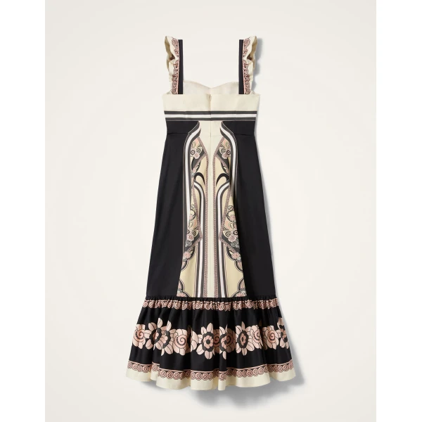 La DoubleJ Gingerbread Dress Ambrosia Placée Pale Pink in Flat Cotton Stretch - Dresses - Milanese Maximalist Fashion at Coveti