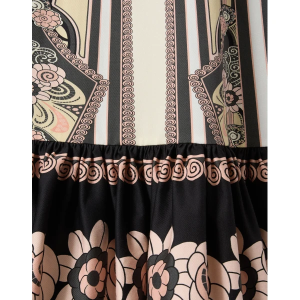La DoubleJ Gingerbread Dress Ambrosia Placée Pale Pink in Flat Cotton Stretch - Dresses - Milanese Maximalist Fashion at Coveti