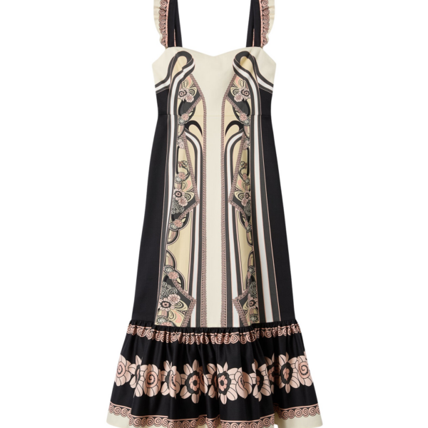 La DoubleJ Gingerbread Dress Ambrosia Placée Pale Pink in Flat Cotton Stretch - Dresses - Milanese Maximalist Fashion at Coveti