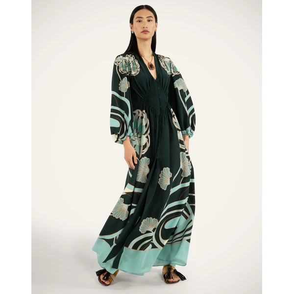 La DoubleJ Gingerbread Dress Iris Placée Ivory in Flat Cotton Stretch - Dresses - Milanese Maximalist Fashion at Coveti
