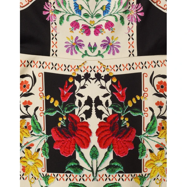 La DoubleJ Gingerbread Dress Plaza Placée Ivory in Flat Cotton Stretch - Dresses - Milanese Maximalist Fashion at Coveti