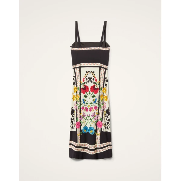 La DoubleJ Ischia Dress Oasis Green in Cotton Poplin - Dresses - Milanese Maximalist Fashion at Coveti