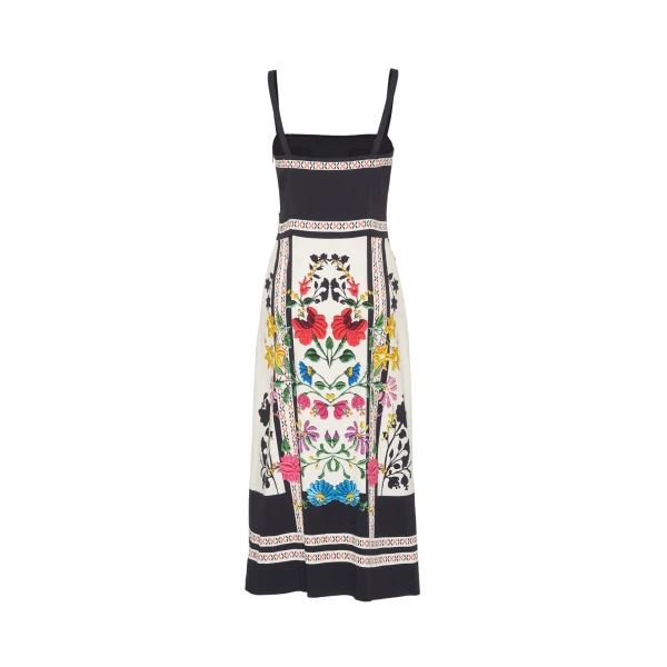 La DoubleJ Ischia Dress Oasis Green in Cotton Poplin - Dresses - Milanese Maximalist Fashion at Coveti