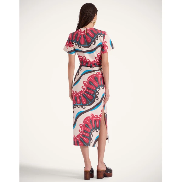 La DoubleJ Lela Dress Pacific Ivory in Compact Jersey - Dresses - Milanese Maximalist Fashion at Coveti