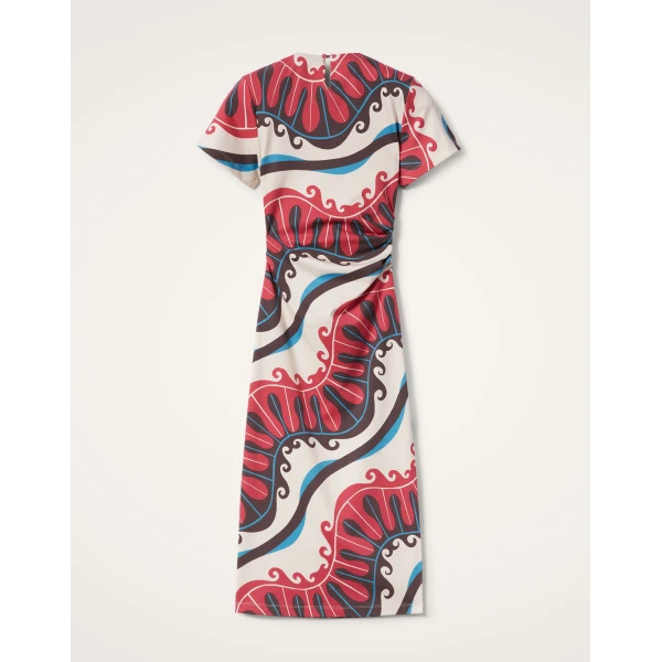 La DoubleJ Lela Dress Pacific Ivory in Compact Jersey - Dresses - Milanese Maximalist Fashion at Coveti