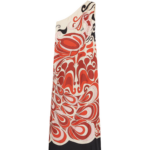 La DoubleJ Long And Sassy Dress Tangle Light Blue in Silk Twill - Dresses - Milanese Maximalist Fashion at Coveti