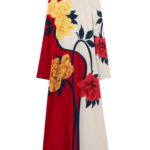 La DoubleJ Long Camerino Dress Tackle Black in Crepe De Chine Silk - Dresses - Milanese Maximalist Fashion at Coveti