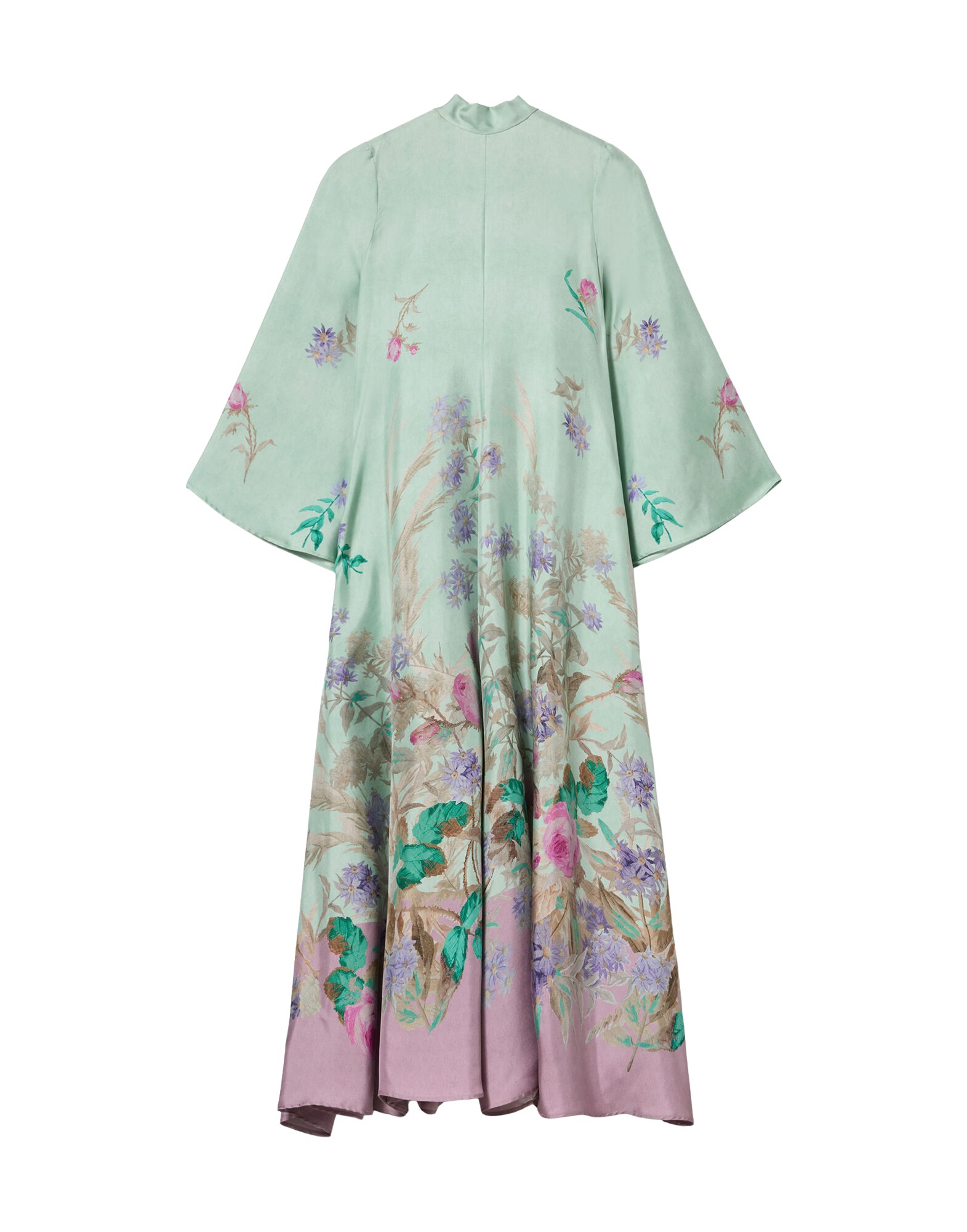La-Double-J-Long-Sleeve-Swing-Dress-Queen-Peony-Placee-Red-in-Sable-Satin52542_nobg La DoubleJ Long Sleeve Swing Dress Queen Peony Placée Red in Sablé Satin - Dresses - Milanese Maximalist Fashion at Coveti