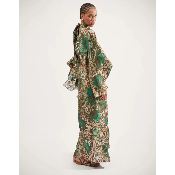 La DoubleJ Magnifico Dress Anemone Pink in Twill Silk - Dresses - Milanese Maximalist Fashion at Coveti