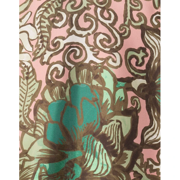 La DoubleJ Magnifico Dress Anemone Pink in Twill Silk - Dresses - Milanese Maximalist Fashion at Coveti