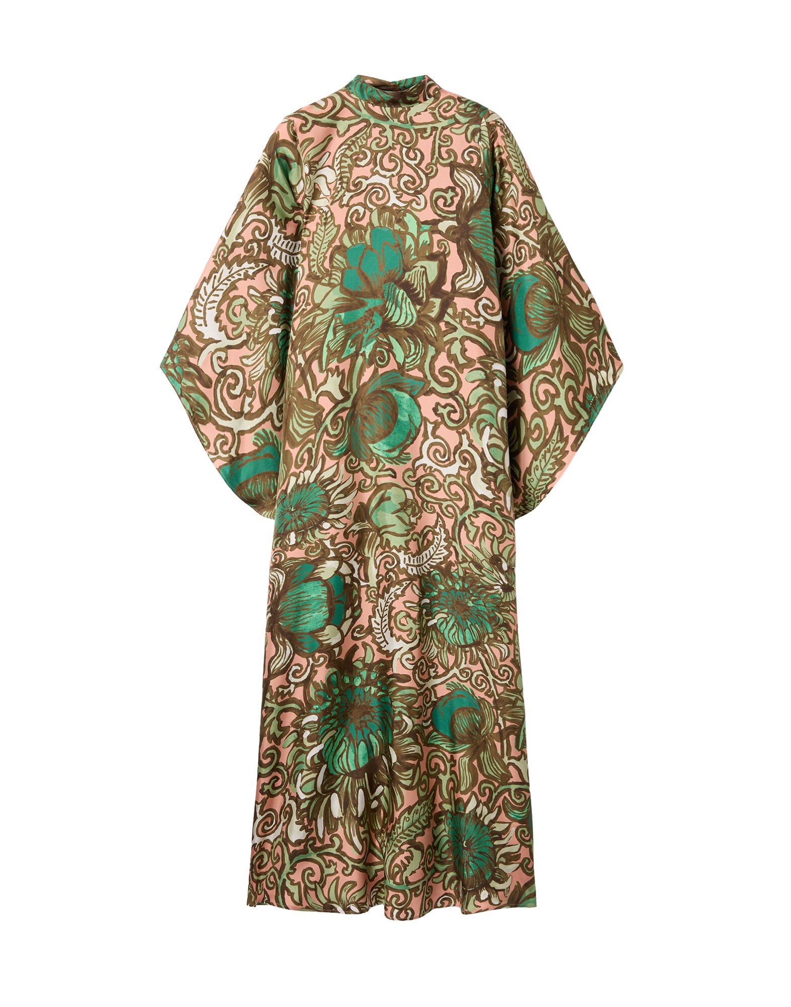 La-Double-J-Magnifico-Dress-Anemone-Pink-in-Twill-Silk46301_nobg La DoubleJ Magnifico Dress Anemone Pink in Twill Silk - Dresses - Milanese Maximalist Fashion at Coveti