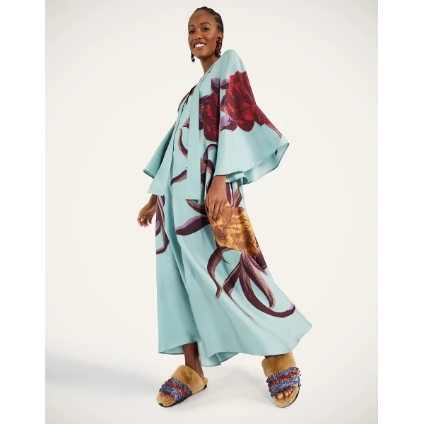 La DoubleJ Magnifico Dress Florence Placée Ivory in Silk Twill - Dresses - Milanese Maximalist Fashion at Coveti