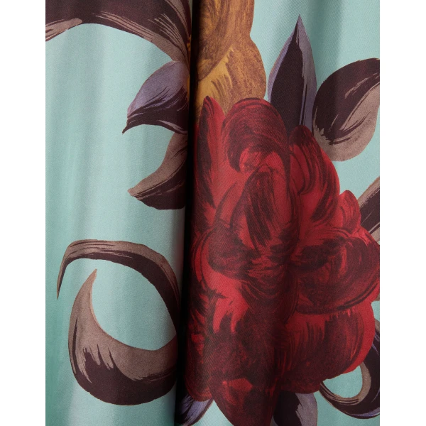 La DoubleJ Magnifico Dress Florence Placée Ivory in Silk Twill - Dresses - Milanese Maximalist Fashion at Coveti