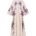 La DoubleJ Magnifico Dress Iris Placée Ivory in Silk Twill - Dresses - Milanese Maximalist Fashion at Coveti