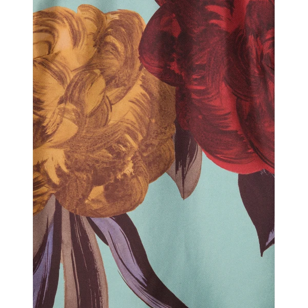 La DoubleJ Magnifico Dress Mix Tiles Placée Black in Silk Twill - Dresses - Milanese Maximalist Fashion at Coveti