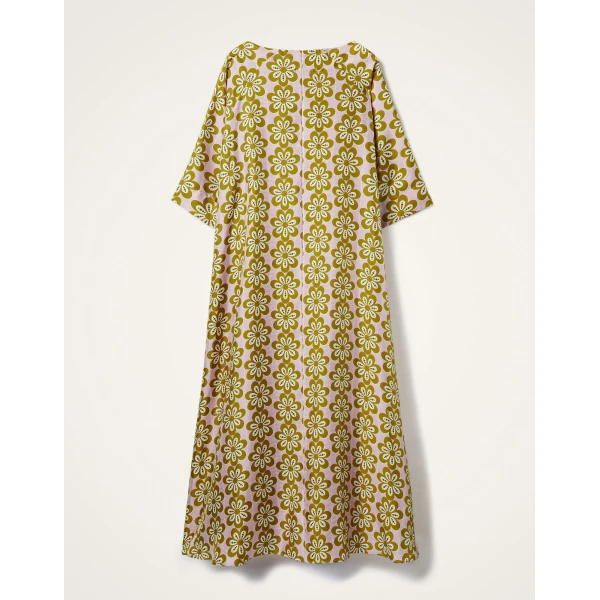 La DoubleJ Magnifico Dress Monstera in Silk Twill - Dresses - Milanese Maximalist Fashion at Coveti