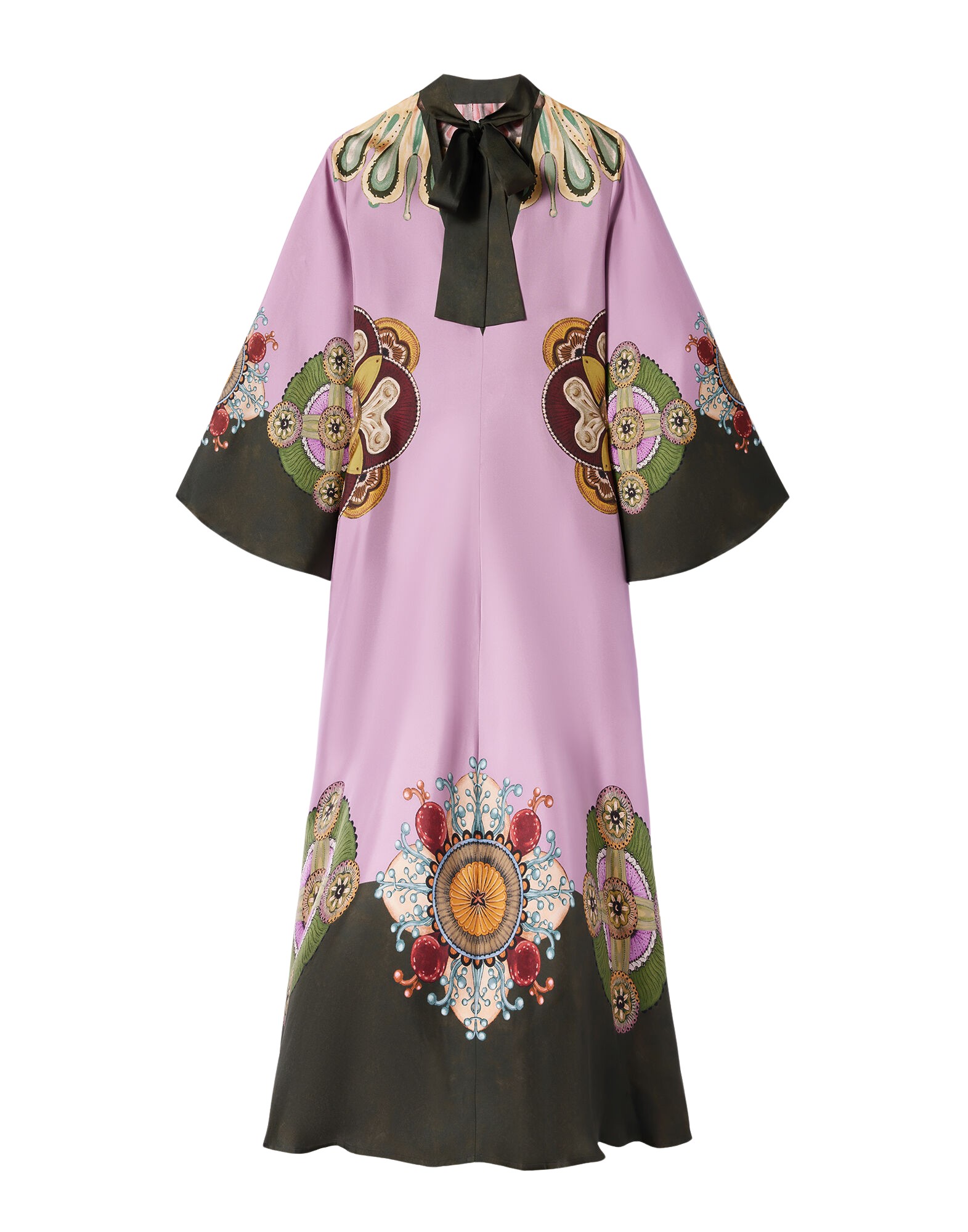 La DoubleJ Magnifico Dress Nucleus Placée Dusty Pink in Silk Twill - Dresses - Milanese Maximalist Fashion at Coveti