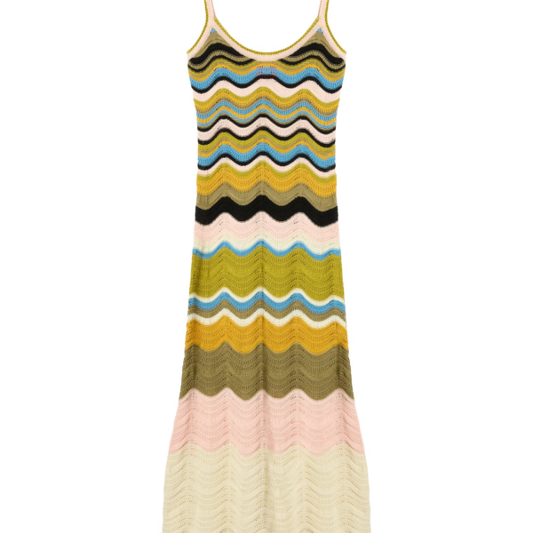 La DoubleJ Magnifico Dress Peony Placée Light Blue in Silk Twill - Dresses - Milanese Maximalist Fashion at Coveti