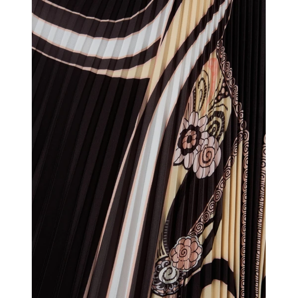 La DoubleJ Magnifico Dress Queen Peony Placée Blue in Silk Twill - Dresses - Milanese Maximalist Fashion at Coveti