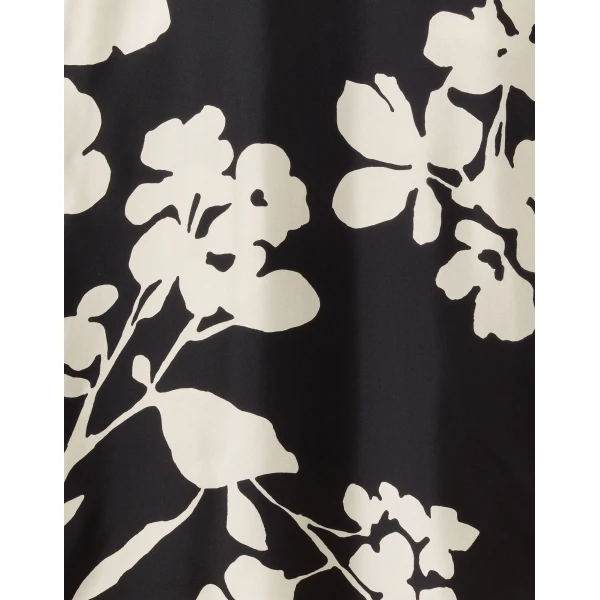La DoubleJ Magnifico Midi Dress Blooming Tulip Placée Dark Green in Silk Georgette - Dresses - Milanese Maximalist Fashion at Coveti