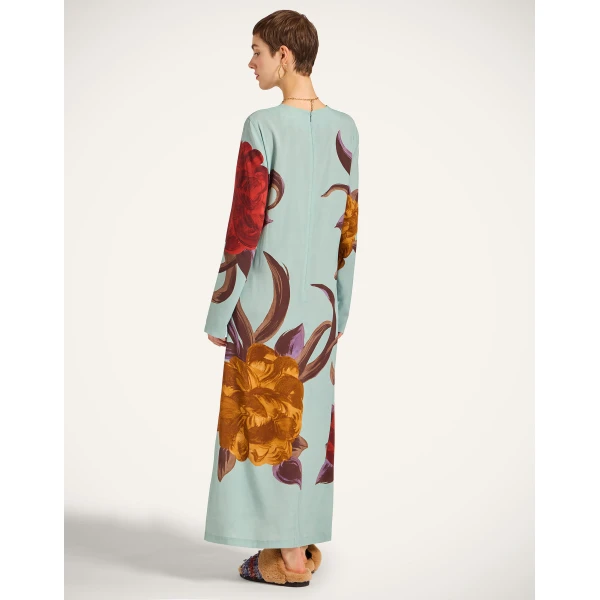 La DoubleJ Mini Gingerbread Dress Iris Placée Dark Orange in Flat Cotton Stretch - Dresses - Milanese Maximalist Fashion at Coveti