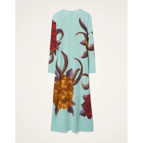 La DoubleJ Mini Gingerbread Dress Iris Placée Dark Orange in Flat Cotton Stretch - Dresses - Milanese Maximalist Fashion at Coveti