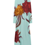 La DoubleJ Mini Gingerbread Dress Iris Placée Dark Orange in Flat Cotton Stretch - Dresses - Milanese Maximalist Fashion at Coveti