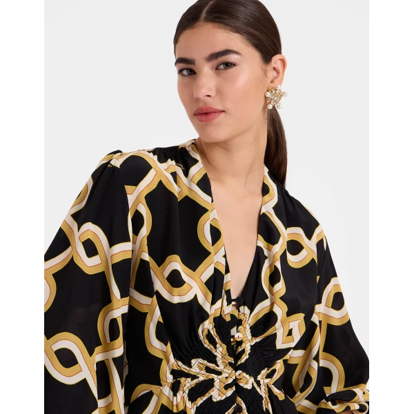 La DoubleJ Mini Portofino Dress Reef White in Printed Lace - Dresses - Milanese Maximalist Fashion at Coveti