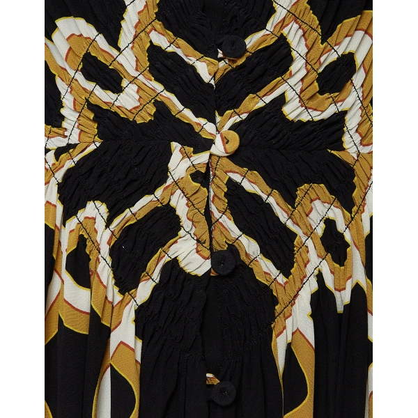 La DoubleJ Mini Portofino Dress Reef White in Printed Lace - Dresses - Milanese Maximalist Fashion at Coveti