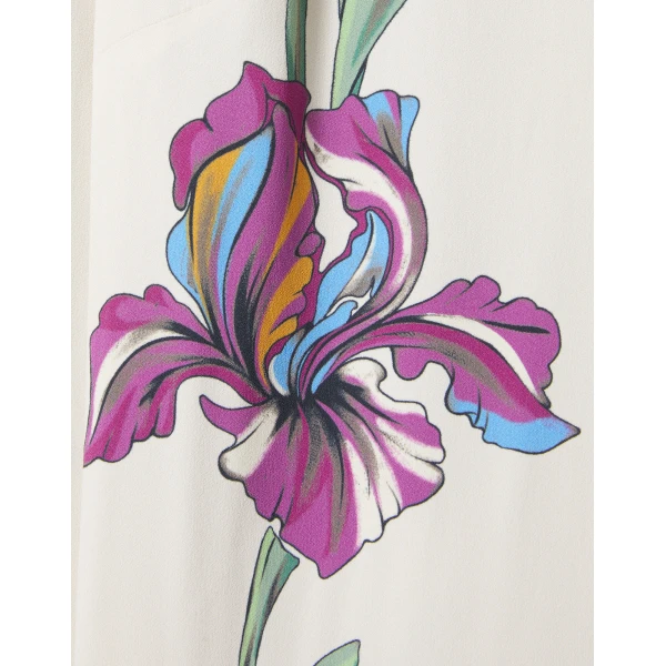 La DoubleJ Mini Supremes Swing Dress Iris Placée Ivory in Envers Satin - Dresses - Milanese Maximalist Fashion at Coveti