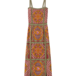 La DoubleJ Mini Supremes Swing Dress Peony Placée Light Blue in Silk Twill - Dresses - Milanese Maximalist Fashion at Coveti