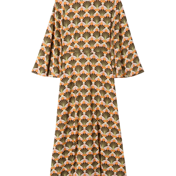 La DoubleJ Mini Supremes Swing Dress Phoenix Placée Ivory in Envers Satin - Dresses - Milanese Maximalist Fashion at Coveti
