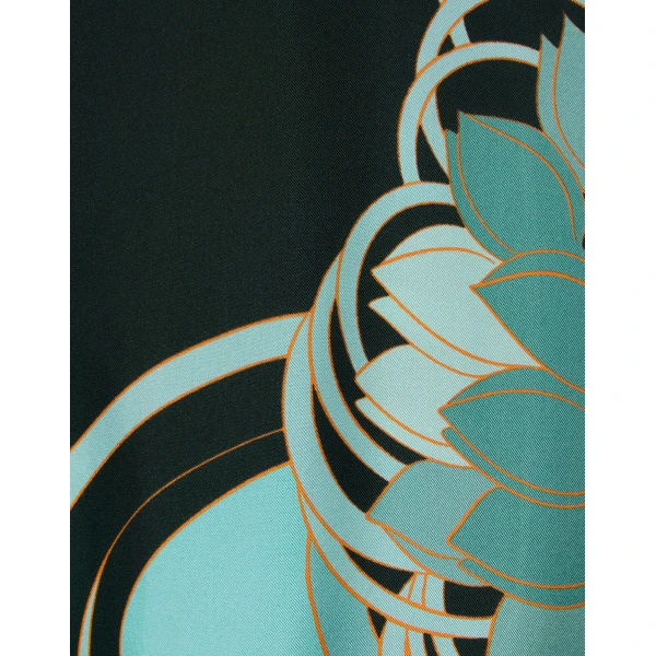 La DoubleJ Mini Swing Dress Big Flower in Silk Twill - Dresses - Milanese Maximalist Fashion at Coveti