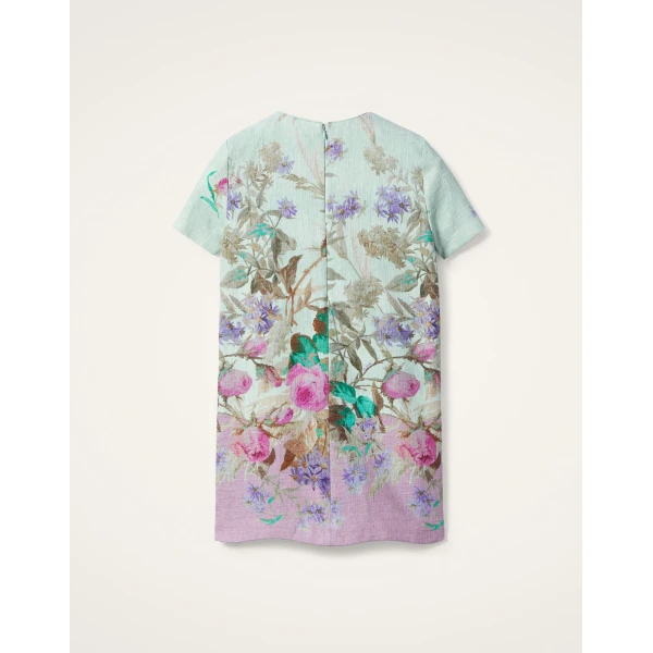 La DoubleJ Mini Swing Dress Heath Placée Mint in Rustic Cotton - Dresses - Milanese Maximalist Fashion at Coveti