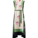 La DoubleJ Mini Swing Dress Multicolor Black in Flora Fur Embroidery - Dresses - Milanese Maximalist Fashion at Coveti