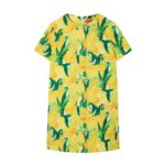 La DoubleJ Mini Swing Dress Zesty Yellow in Rustic Cotton - Dresses - Milanese Maximalist Fashion at Coveti