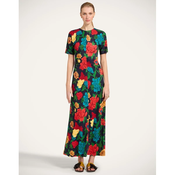La DoubleJ Naiad Dress Regalia Placée Menta in Silk Chiffon - Dresses - Milanese Maximalist Fashion at Coveti