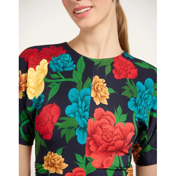 La DoubleJ Naiad Dress Regalia Placée Menta in Silk Chiffon - Dresses - Milanese Maximalist Fashion at Coveti