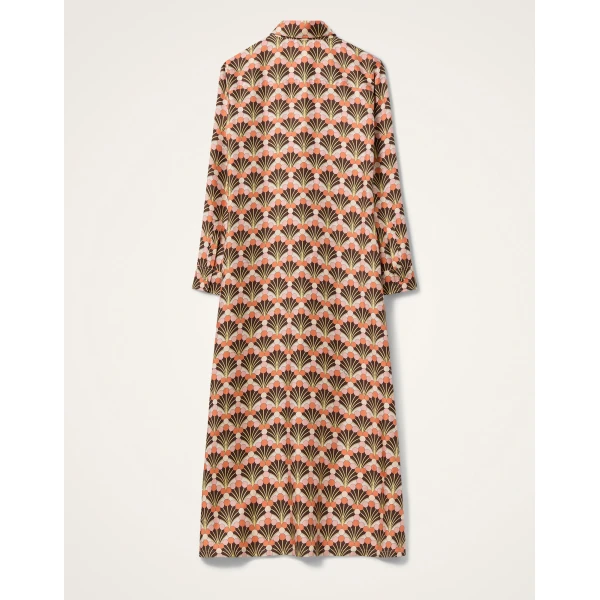 La DoubleJ Naiad Dress Woodland Placée Burgundy in Silk Chiffon - Dresses - Milanese Maximalist Fashion at Coveti