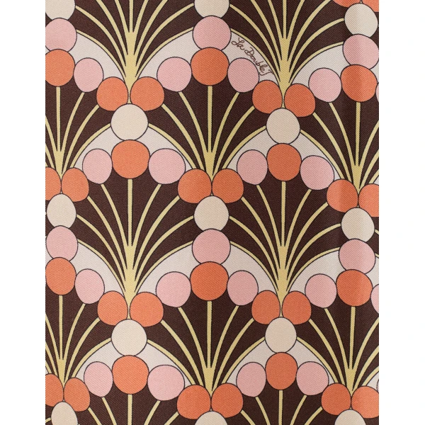 La DoubleJ Naiad Dress Woodland Placée Burgundy in Silk Chiffon - Dresses - Milanese Maximalist Fashion at Coveti